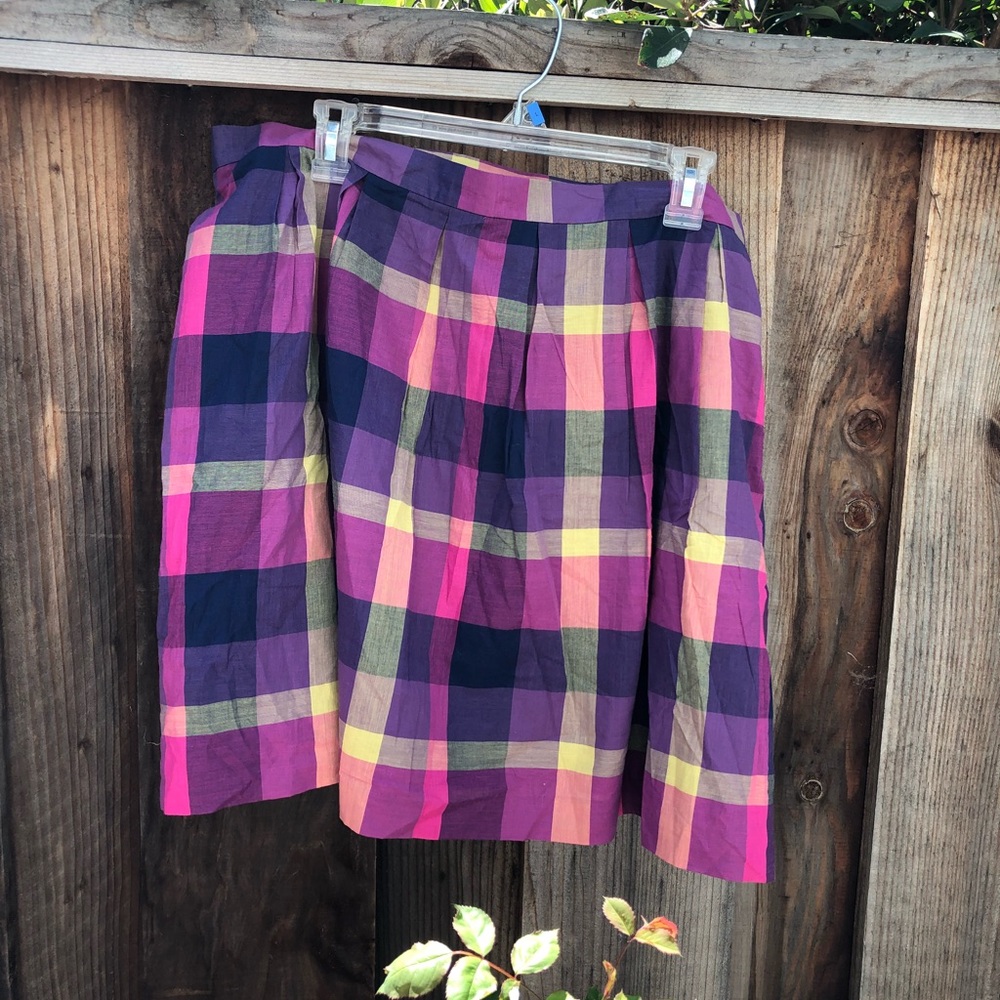 🌈NEW*🌈Isaac Mizrahi Plaid Woman’s Skirt